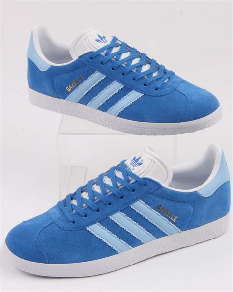 adidas originals gazelle trainer true blue sky footwear white|adidas gazelle.